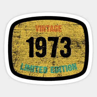 Vintage 1973 Limited Edition Sticker